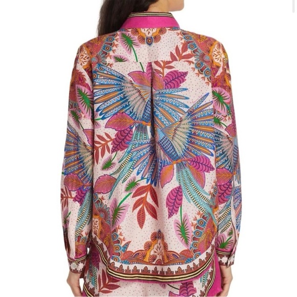 FARM Rio Multicolor Tropical Button Down Shirt - Picture 2 of 16